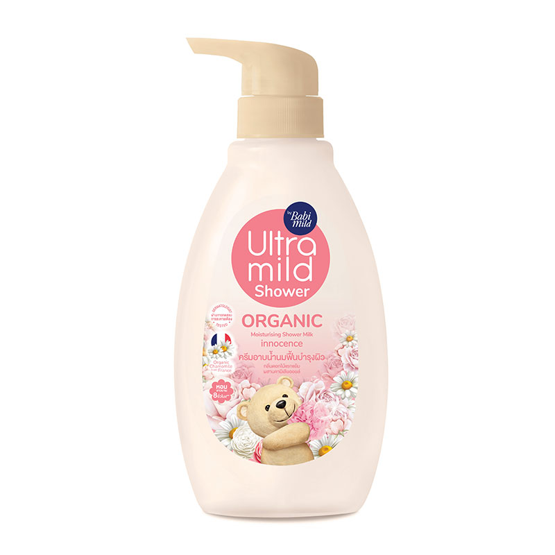 BABI MILD Ultra Mild Organic Moisturizing Shower Milk Innocence 380 ml