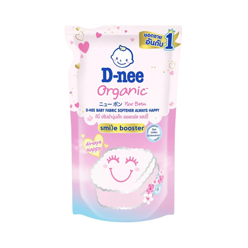 D-nee Baby Fabric Softener Organic Always Happy 530 ML.