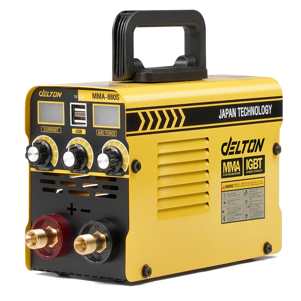 DELTON ตู้เชื่อมไฟฟ้า IGBT MMA-880S มินิ 2in1 รุ่น DTMN-880S พร้อม สายเชื่อม 1.5 เมตร สายดิน และอุปกรณ์ครบชุด