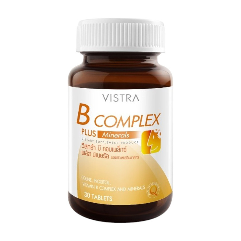 VISTRA Dietary Supplement B-Complex Plus Minerals 36 g 30 Tablets