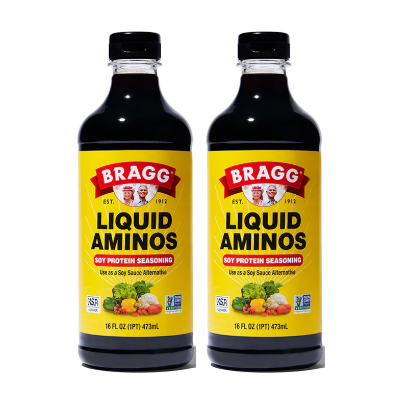 BRAGG Liquid Aminos All Purpose Soy Protein Seasoning Alternative with