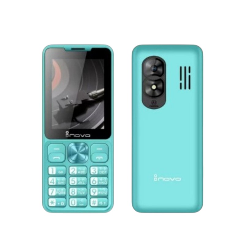 INOVO I-27 Disco มือถือปุ่มกดราคาถูกแถมหูฟัง ใช้ได้ 2 ซิม ชาร์จ type C ประกันศูนย์ 1ปี แถมชุดสายชาร์จ/คู่มือ Light Green