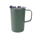 Thumbnail 1 of ซุปเปอร์ ล็อค แก้วน้ำสแตนเลส เก็บอุณหภูมิ พร้อมหูจับถนัดมือ และฝาปิด รุ่น S154 ขนาด 500 มล. สีเขียว