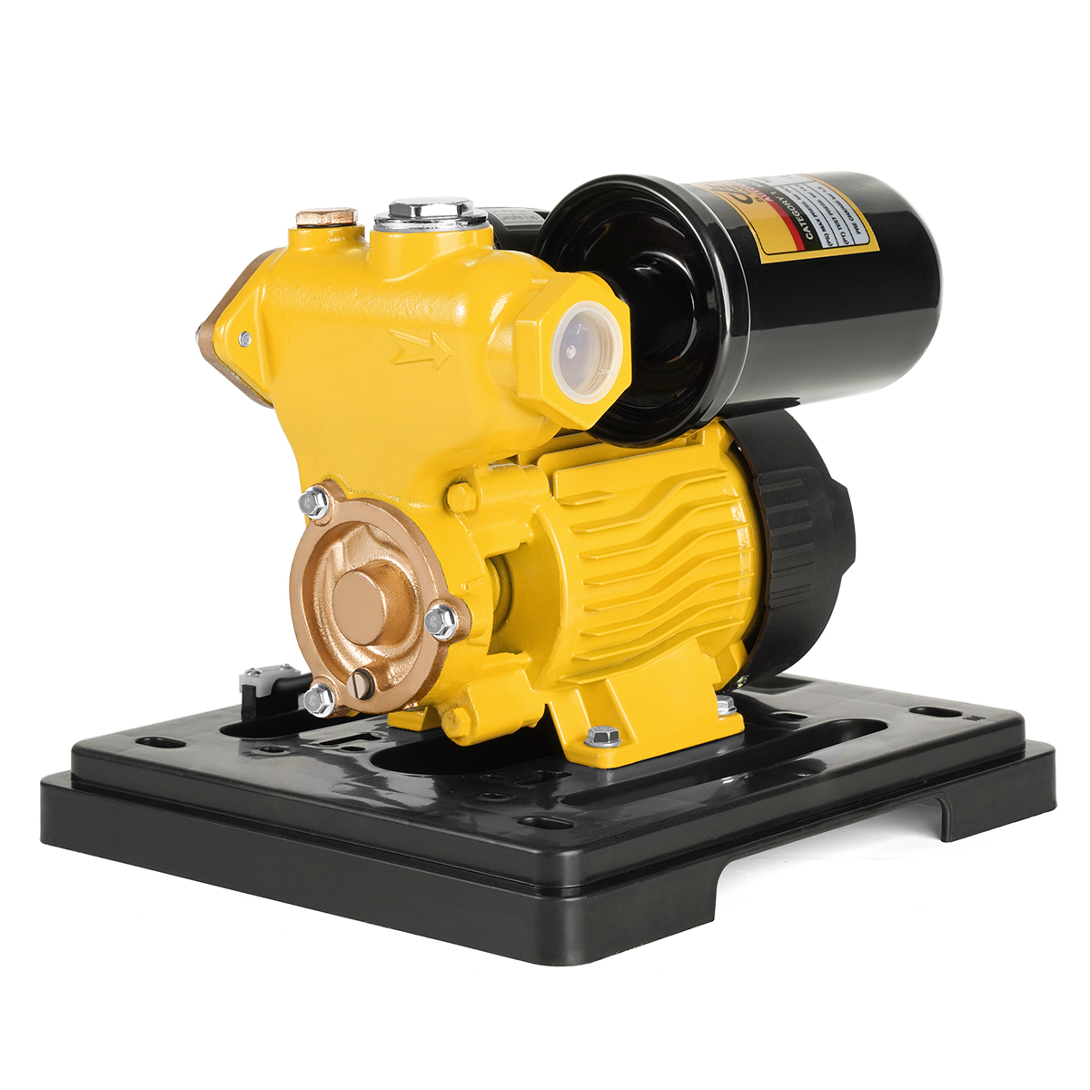 DELTON ปั๊มน้ําออโต้ 850W XL Series รุ่นใหม่ DTXL-180 พร้อมฝาครอบสีเหลือง แถมฟรี! อุปกรณ์ครบชุด