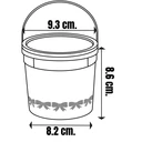 Thumbnail 3 of Panda Outlet ถังโบว์เล็ก(450 ml)+หูหิ้ว+ฝา สีแดง (แพ็ค 20 ชิ้น)