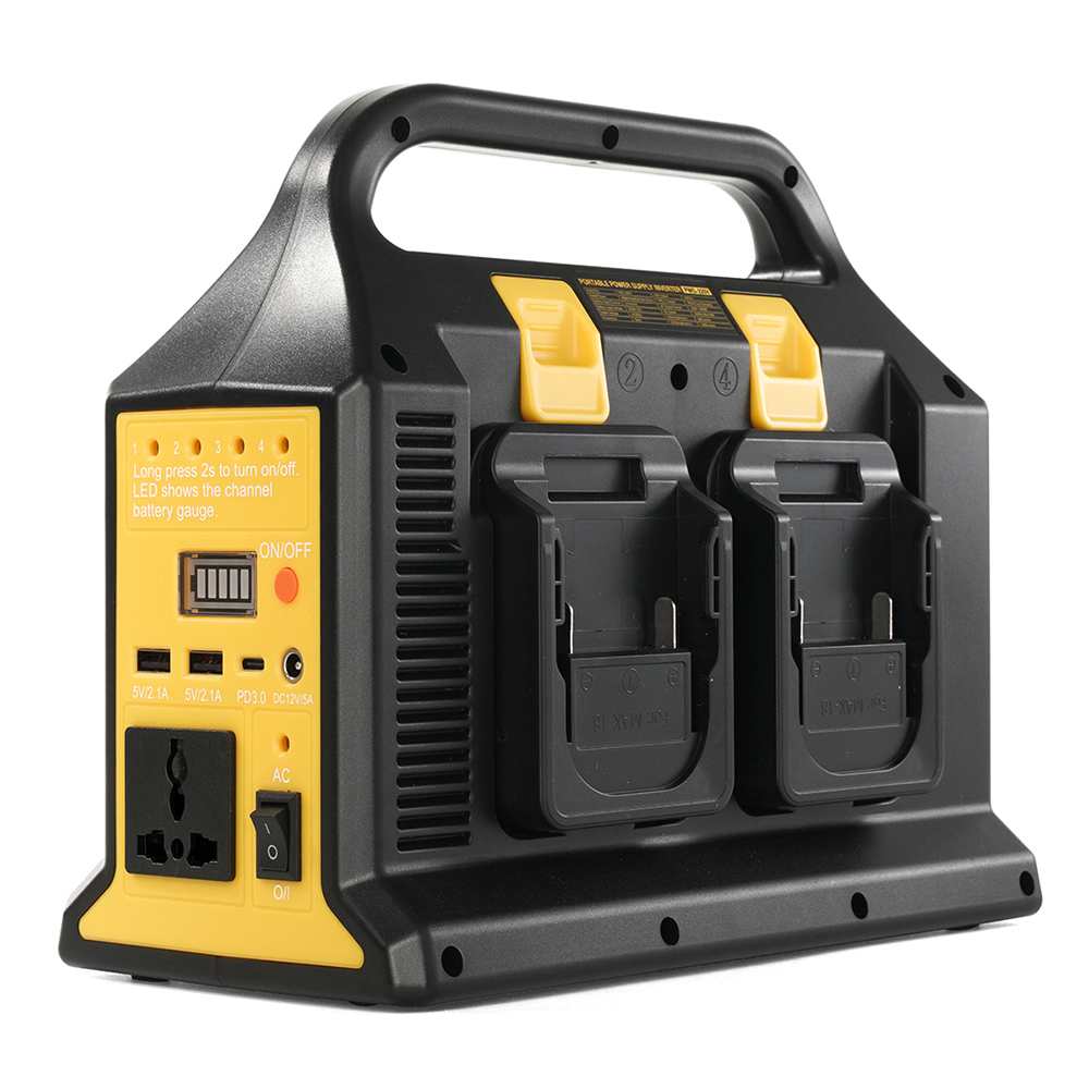 DELTON เครื่องแปลงไฟ อินเวอร์เตอร์ DC18V ถึง AC220V 300W รุ่น PWS-220V ใช้งานร่วมกับแบตเตอรี่ TURBO FORCE และ UltraFlex มาพร้อมแบต TB 20V 6Ah 2ก้อน