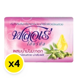 Thumbnail 2 of ฟลอเร่ เฮอร์บัล สบู่ก้อนสมุนไพร สูตรผสมน้ำมันมะกอก 80 ก. x 4