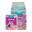 Thumbnail 1 of วิสกัส เพาซ์ อาหารเปียกลูกแมว รสปลาทูน่า 80 ก. x 14