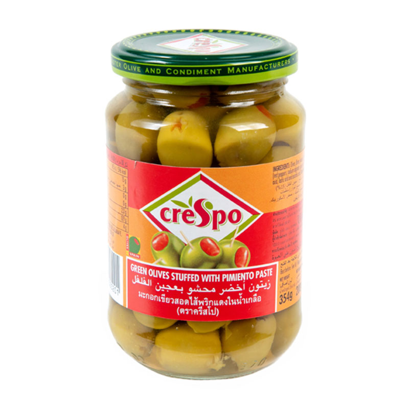 CRESPO Green Olives Stuffed 354 g