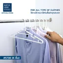 Thumbnail 3 of ซุปเปอร์ ล็อค ไม้แขวนเสื้อพลาสติกหนา อย่างดี รุ่น 5738 42 x 19.5 ซม. x 6