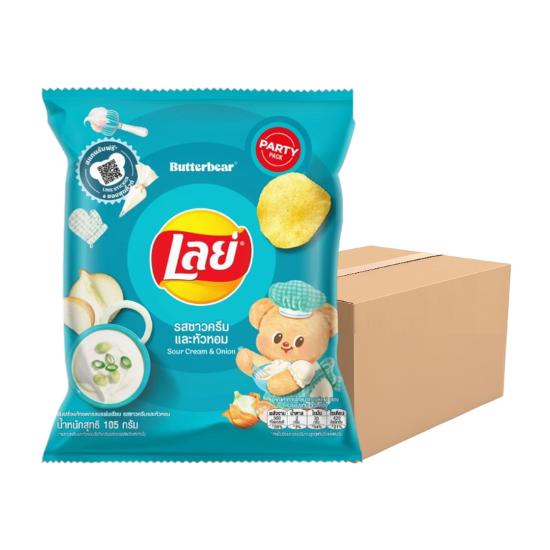 LAYS CLASSIC SOUR CREAM & ONION 105G x 14