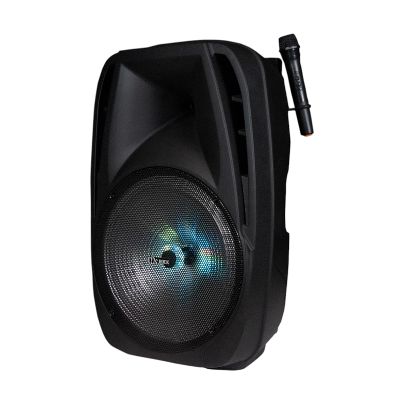 SONAR ลําโพงบลูทูธ 15 นิ้ว แถมไมค์ไร้สาย รุ่น DHT-730DF(A15) มีแบตในตัว ใช้กลางแจ้ง ล้อลาก