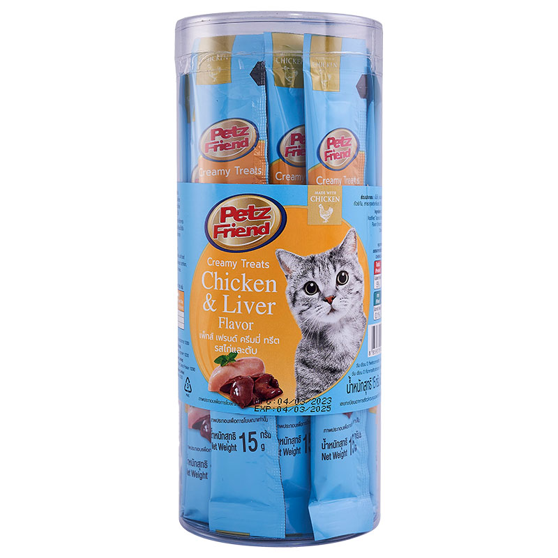 PETZ FRIEND Creamy Chick Liver 15 g 20 pcs