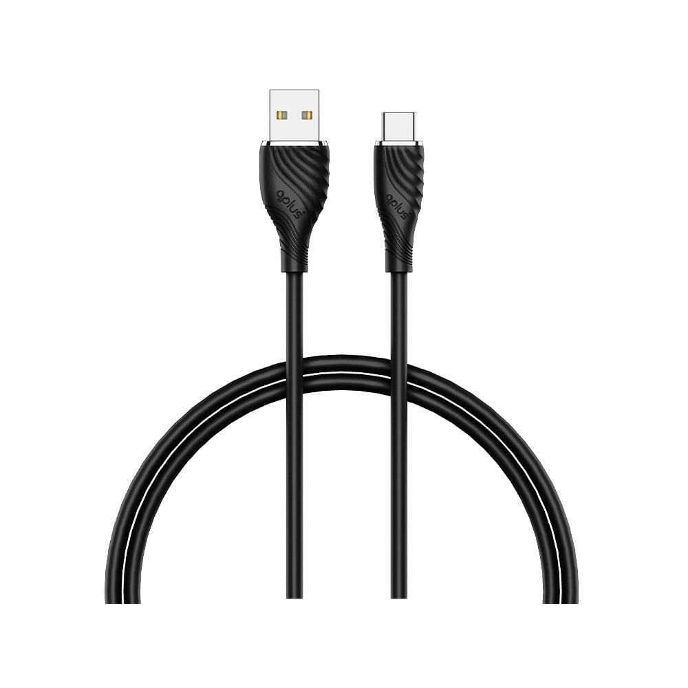 QPLUS USB-A to USB-C Cable 3A 1M. T3 Black
