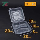 Thumbnail 4 of Matapat B1/B2 กล่องข้าวสี่เหลี่ยมไซต์ใหญ่ (TL - B2 / 3 ช่อง) กล่องข้าวพลาสติกเวฟได้ กล่องข้าวคุณภาพ ยี่ห้อ กล่องอาหาร 1 ช่อง 3 ช่อง TL