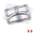 Thumbnail 2 of Empress World ถาดหลุมสแตนเลส 3 ช่อง รุ่น A ฝาปิดพลาสติก x 6