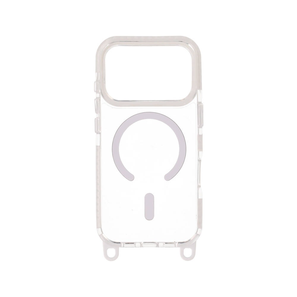 BLUE BOX Case iPhone 17 Pro LanyardFlex Clear White