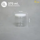 Thumbnail 1 of Depack PET370-W (ฝาขาว) กระปุกพลาสติกใส ฝาเกลียว ขนาด 370 ml.(1 แพ็ค/ 10 ชิ้น)