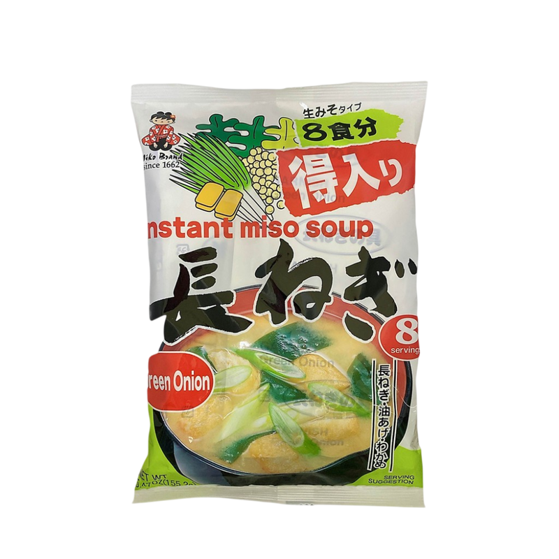 Shinsyuichi ซุปมิโซะ เต้าเจี้ยวกึ่งสําเร็จรูปผสมต้นหอมญี่ปุ่น 155.2กรัม Instant Miso Soup Naganegi 155.2 g.