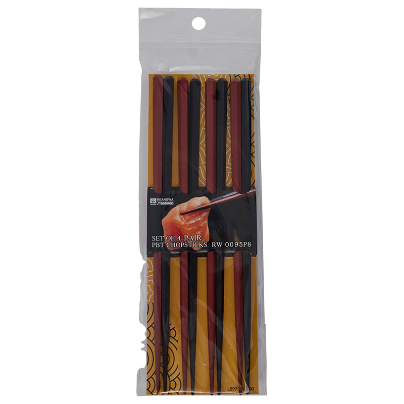 Chop Stick Red-Black Pack 4 pairs