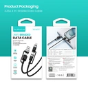 Thumbnail 4 of อัลฟ่า เอ็ก สายชาร์จ 4-in-1 Braided Data Cable 65 วัตต์ 1.2 ม. สีดำ