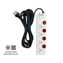 Thumbnail 3 of DATA Plug 4 Way 4 Switch 5 m TIS HM4496M5W White