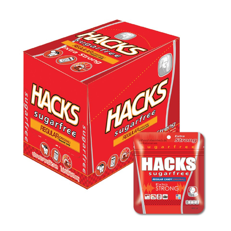HACKS Sugar Free Candy Regular 20.5 g x 12
