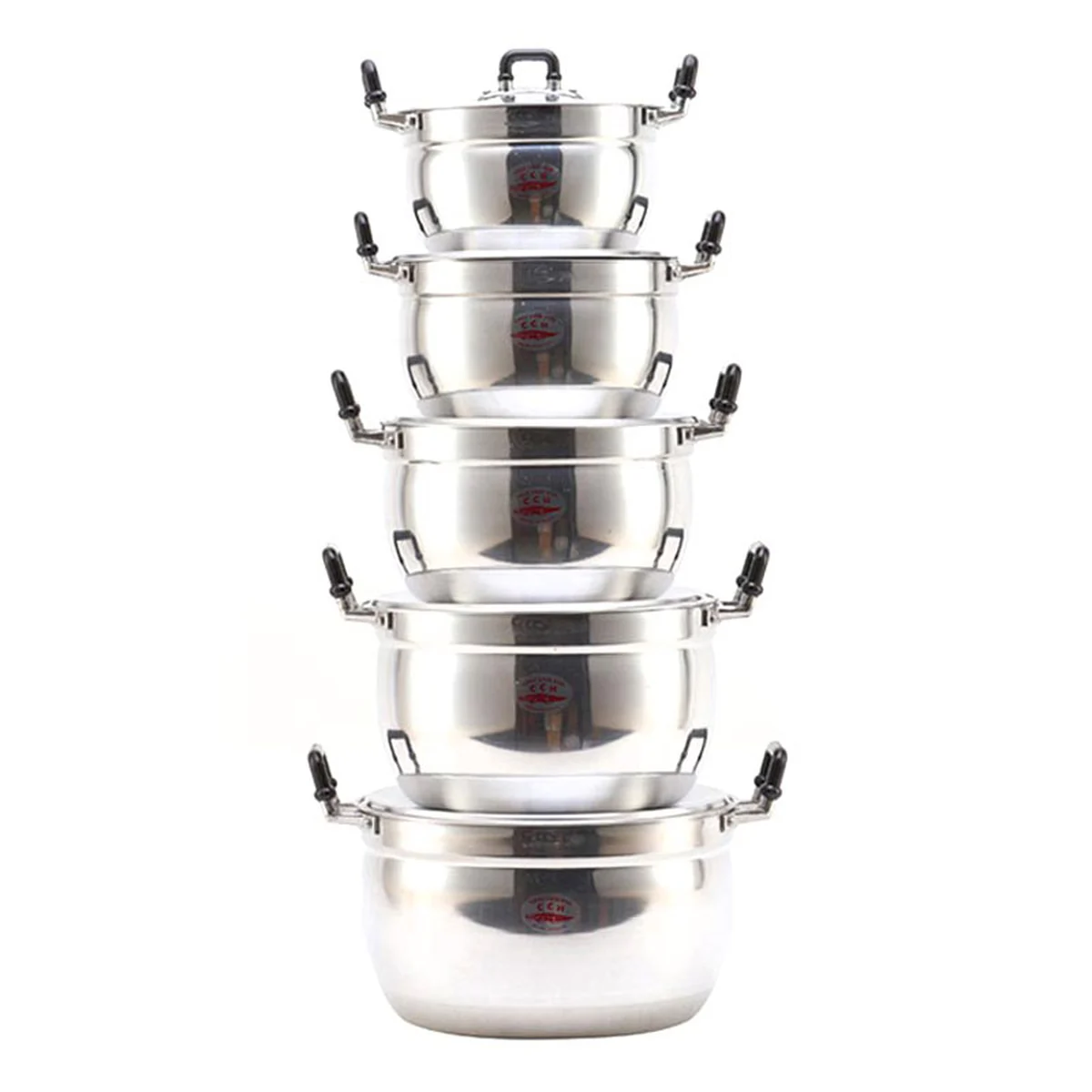 จระเข้ ชุดหม้อข้าวอลูมิเนียม ขนาด 18-26 ซม. 1 ชุด x 2