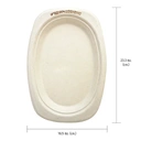 Thumbnail 3 of เกรซ ซิมเปิล จานวงรีขอบสี่เหลี่ยม ขนาด 6.5 นิ้ว 50 ชิ้น