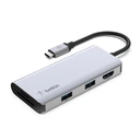 Thumbnail 1 of เบลคิน Port Hub 5-in-1 USB-C to HDMI + 2xUSB3.1 + TF + SD Gray