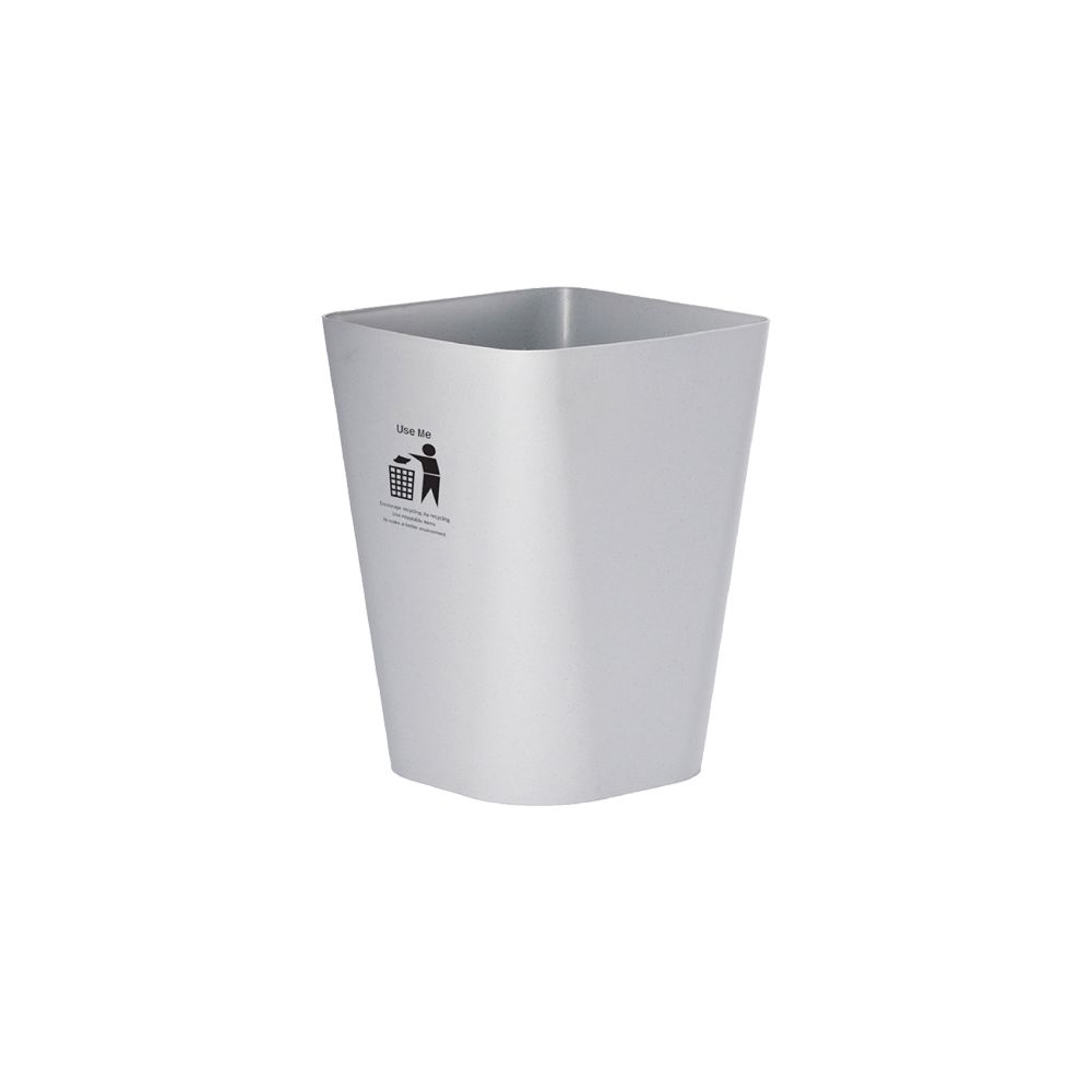 DKW Official HH-224P ถังขยะเหลี่ยม (ไม่มีฝา) 11L ถังขยะ มินิมอลTrash bin11 Liter เทาทึบ