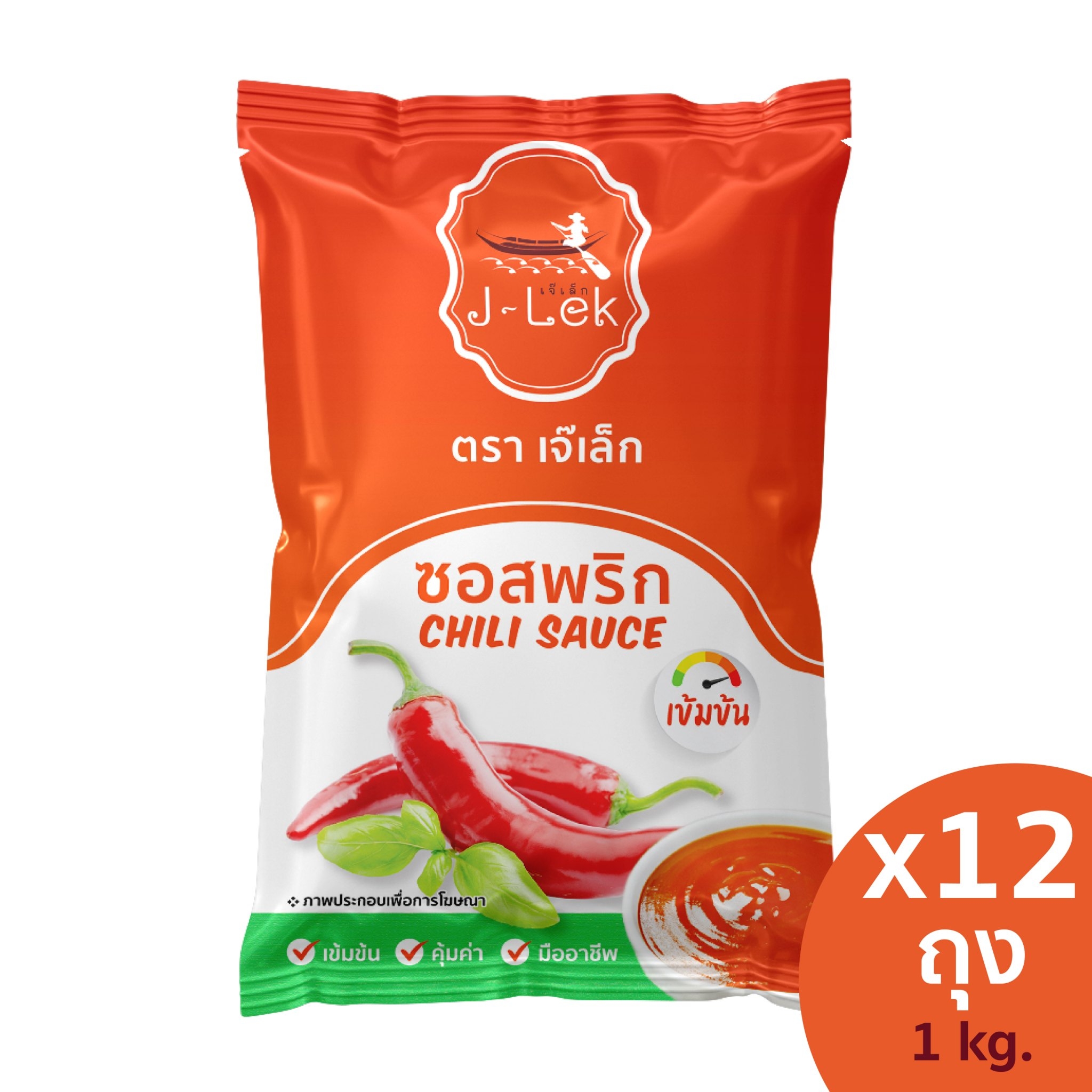 J-Lek Chili Sauce 1 kg 12 bags