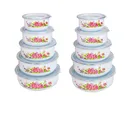 Thumbnail 1 of RRS โถอินาเมล 5 ใบ/ชุด (10/12/14/16/18cm.) ลาย Rosy (ซื้อ 2 สุดคุ้ม)