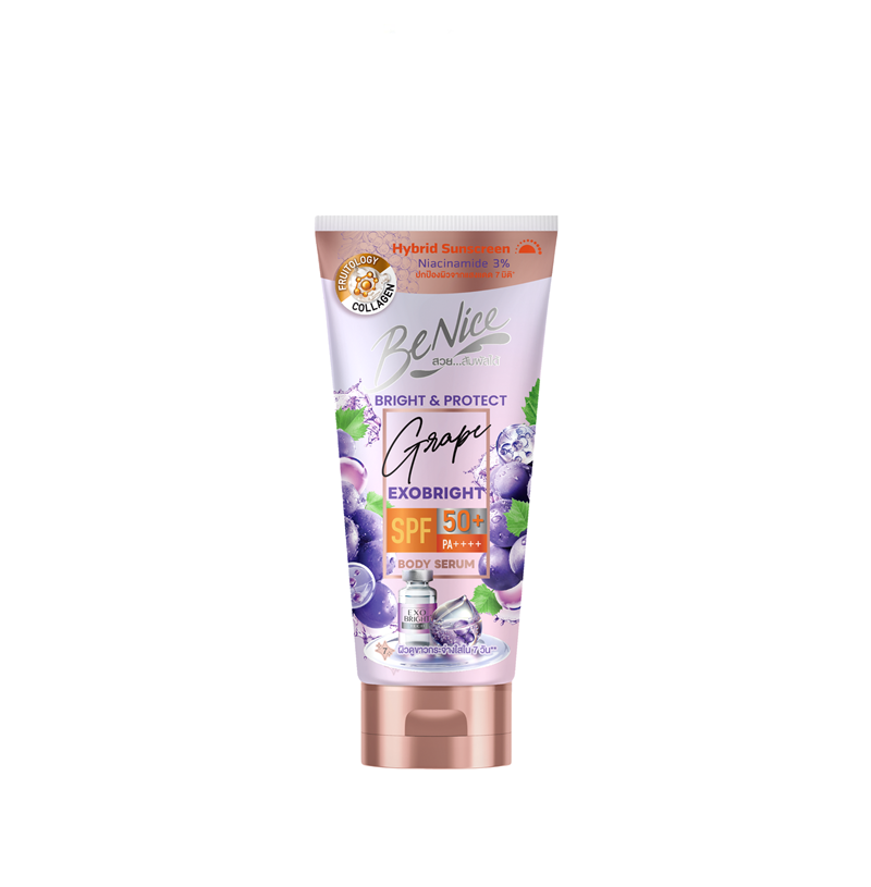 BeNice Bright & Protect Grape Exosome Body Serum150ml.