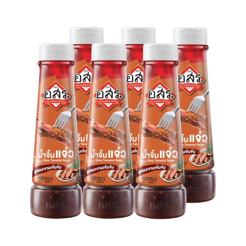 [6 bottles] ASR. Jaew Dipping Sauce, Tamarind Concentrate Recipe, 355 g, fragrant roasted rice aroma