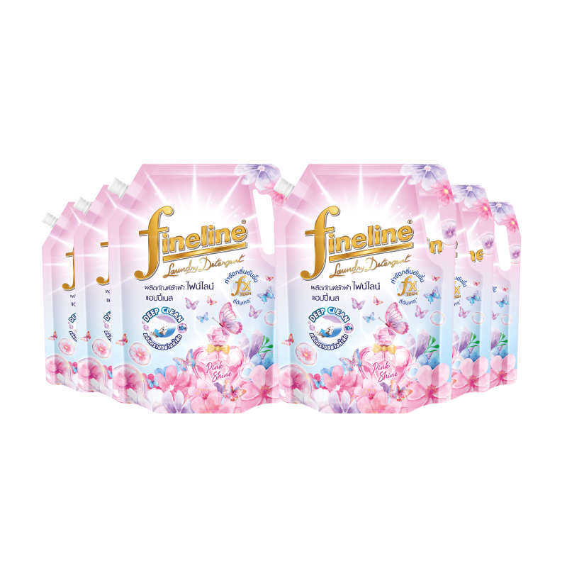 Fineline Liquid Detergent Regular Happiness 1,250 ml.Pink