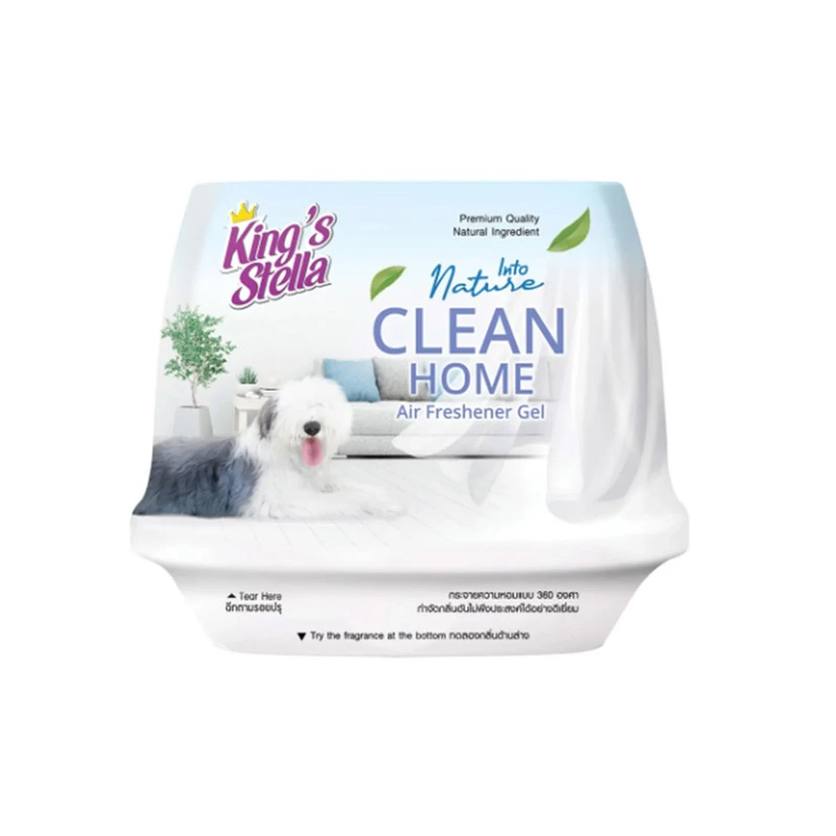 King's Stella (คิงส์สเตลล่า) Into Nature Gel เจล น้ําหอมปรับอากาศ หอมยาวนาน 30 วัน 180g Clean home
