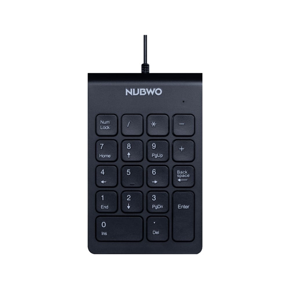 NUBWO Wired Keyboard Numeric Model NK46 Black