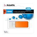 Thumbnail 2 of RIDATA Flash Drive 16GB (CUBE) White/Orange - A0159903