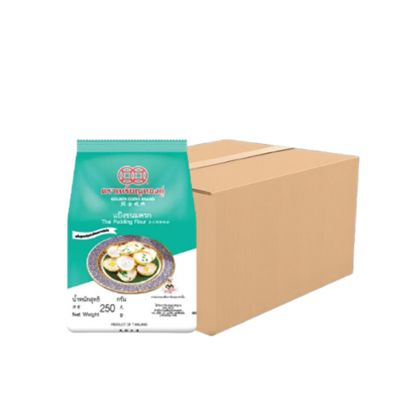 เหรียญทองคู่ แป้งขนมครก ขนาด 250 กรัม x 12 ถุง (ยกลัง)