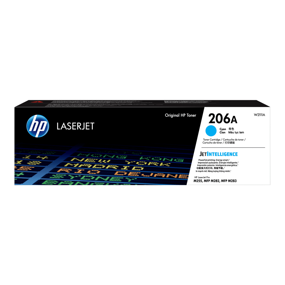 HP TONER (หมึกสําหรับเครื่องพิมพ์) 206A CYAN ORIGINAL LASERJET TONER CARTRIDGE (W2111A)