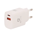 Thumbnail 3 of คิวพลัส อะแดปเตอร์ Wall Charger 1 USB-A / 1 USB-C 20W พร้อมสายชาร์จ USB-C to USB-C 1 เมตร