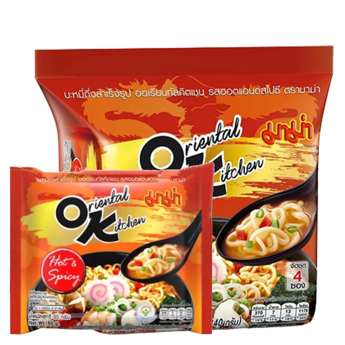 MAMA Ok Hot And Spicy 85 g 4 pcs