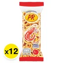 Thumbnail 2 of พีอาร์ ขนมทอดกรอบ รสกุ้งสไปซี่ 16 ก. x 12