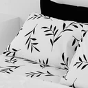 Thumbnail 2 of LOTUS ชุดผ้านวมและผ้าปู รุ่น Black & White-LI-BW 02W (ผ้านวม ขนาด 70 x 90 + ผ้าปูที่นอน 3.5 ฟุต 3 ชิ้น)