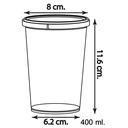 Thumbnail 4 of Panda Outlet กระปุก 400 ml. พร้อมฝาปิด สีดำ (แพ็ค 20 ชิ้น)