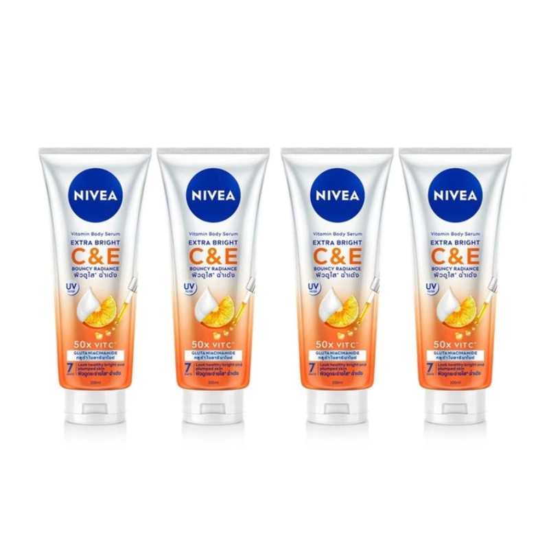 Nivea Vitamin Body Serum Extra Bright C&E 170 ml x 4