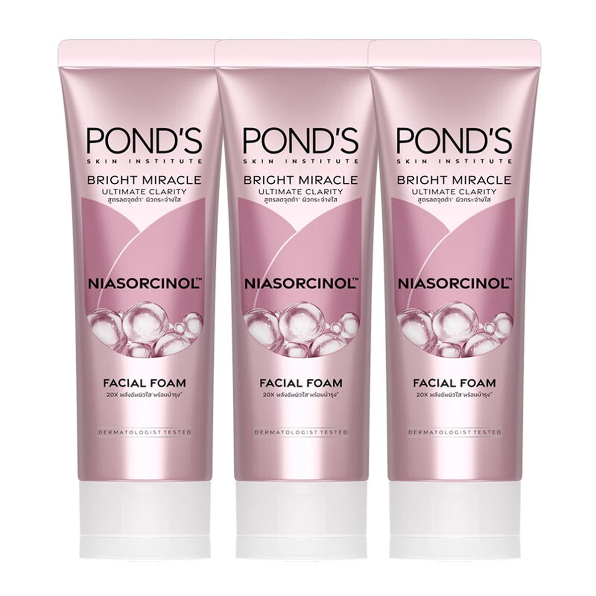 POND'S Bright Foam Pink 50 g x 3