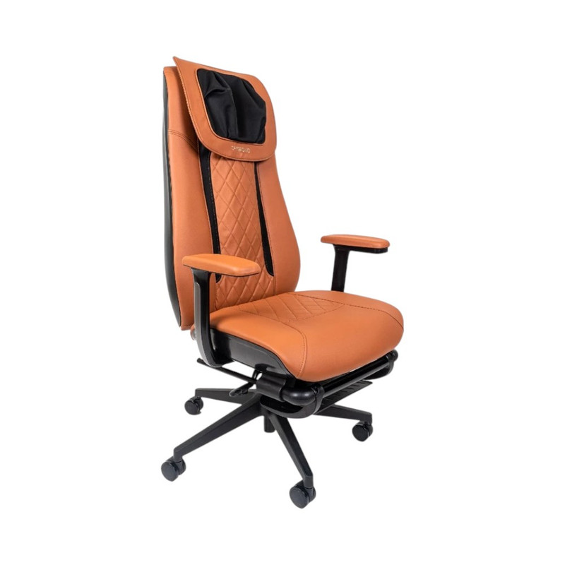 Shimono เก้าอี้สํานักงานนวดได้ Shimono Q8 น้ําตาล