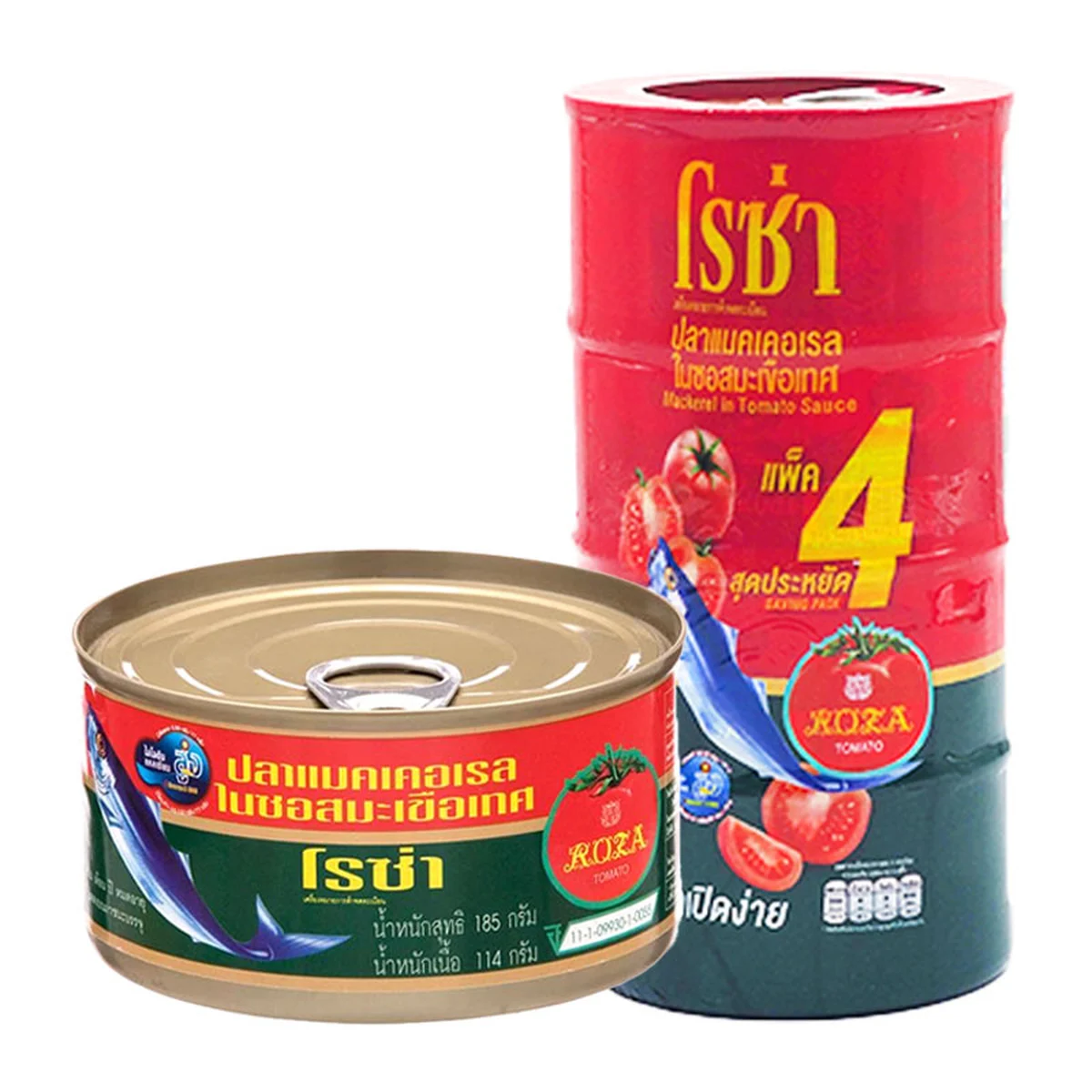 ROZA Mackerel In Tomato 190 g x 4